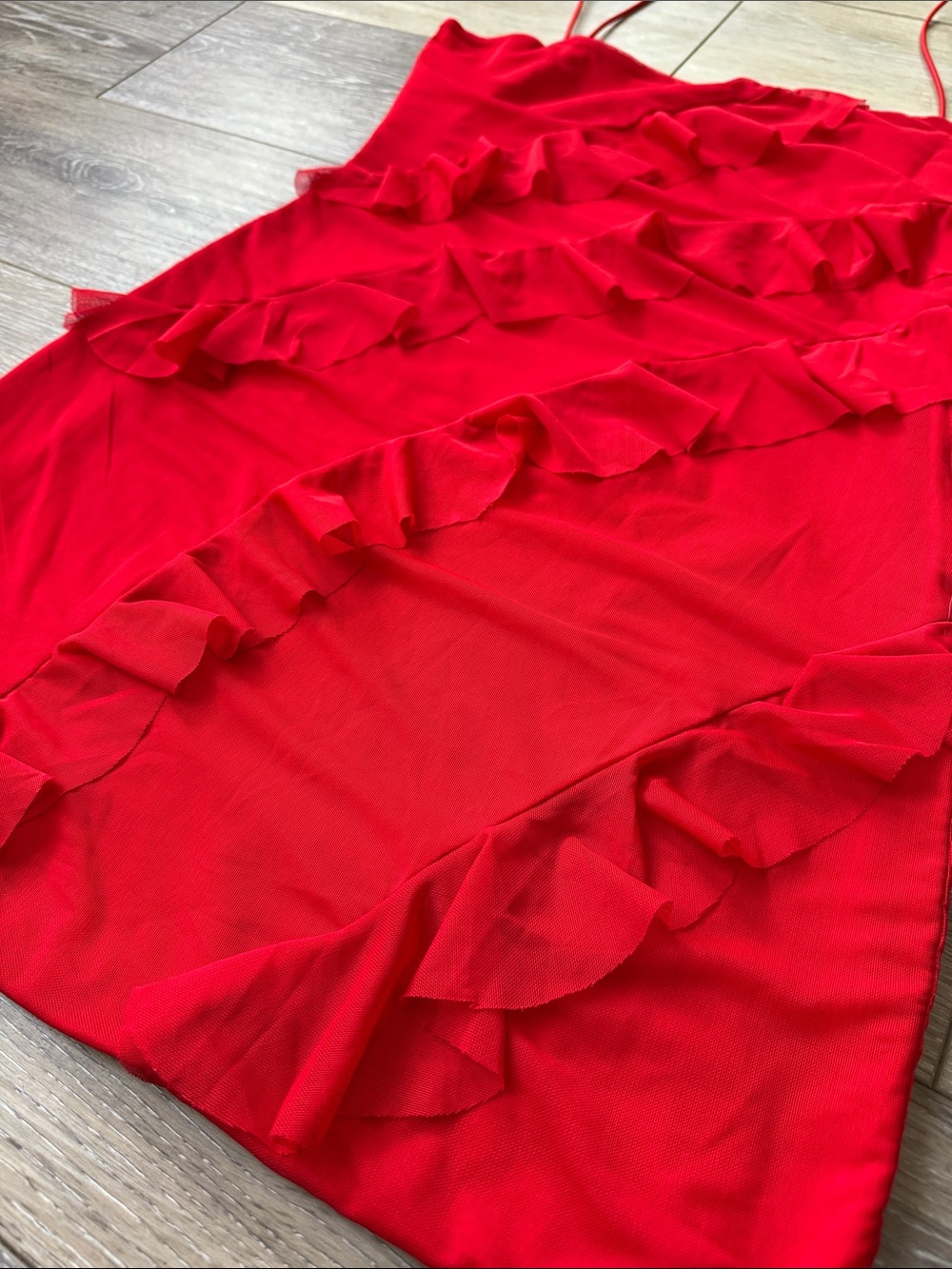 Princess Polly Red Mini Dress with Spaghetti Straps - Picture 4 of 5